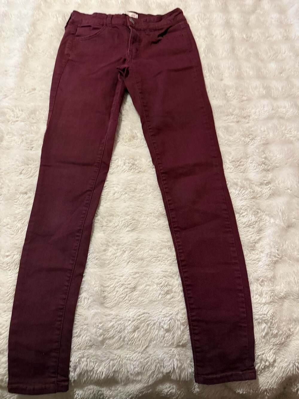 Low Rise Jegging Size 3 Burgundy